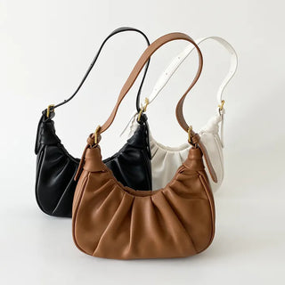 Two-way Denver Bag   Shirred Bag Mini Hobo Bag Wedding Guest Bag Two-way Bag Work Bag