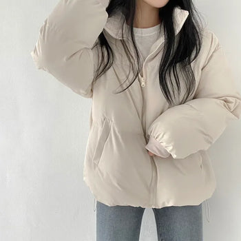 No Need to Worry About the Cold, Extra Thick Wellon High-Neck Short Padded Jacket