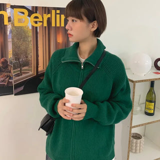 Lyle Zip-up Knit Cardigan