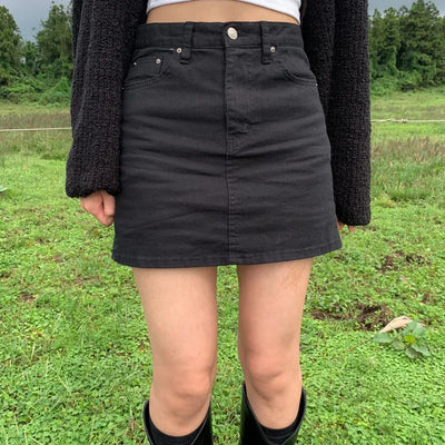 Cotton mini skirt (2 colors)