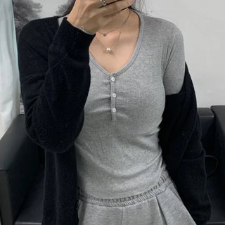 Glam Button T-shirt
