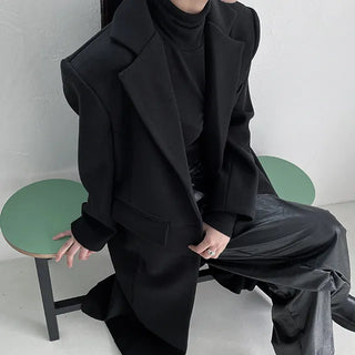Rodin Basic Loose Fit Button Long Coat