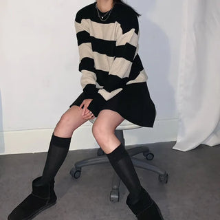Color-block Striped Knit