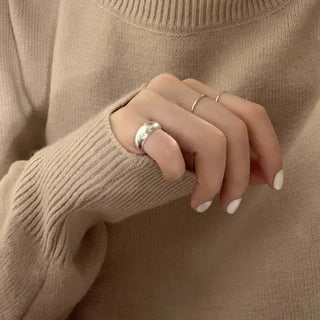 Balloon Volume Open Pinky Ring