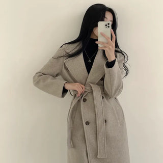 The Basic Fit I Was Looking For, Double Trench Belted Quilted Long Coat