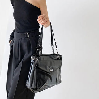 Vintage Big Pocket Chain Bag