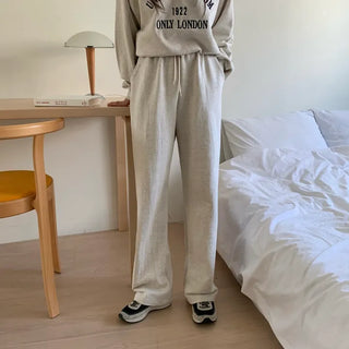 Elastic Waist Cotton Wide Pants Training Pants