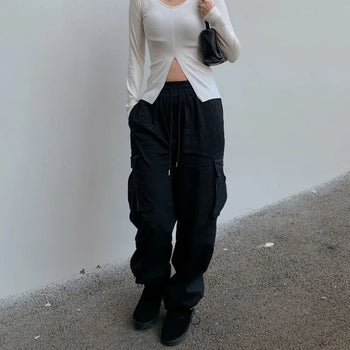 black cargo string pt