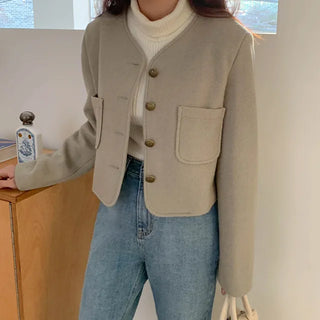 Mays collarless jacket