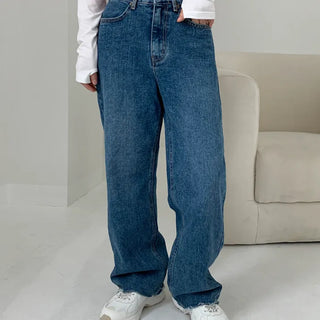 Offer back-band denim pants