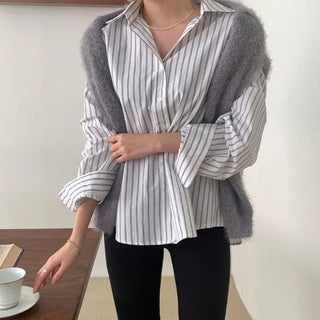 Ril's Loose Fit Multi-Stripe Shirt