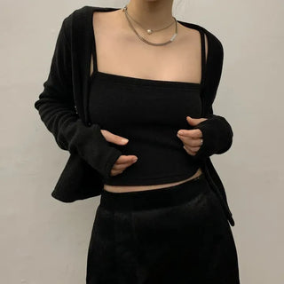 J Crop Warmer Cardigan