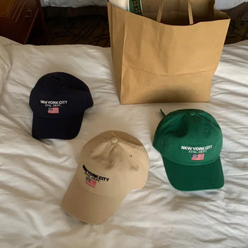Effortless Chic Daily City Logo Ball Cap Baseball Cap