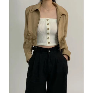 Western Suede Tassel Jacket