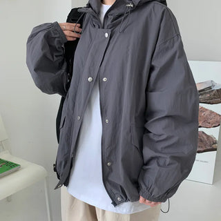 [UNISEX] Rustling Hooded Short Field Jacket