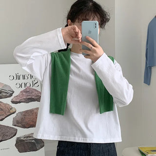 Dani cropped long-sleeve shirt