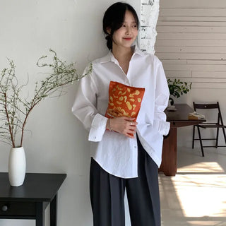 Valentine Oversized Layered Cotton Shirt