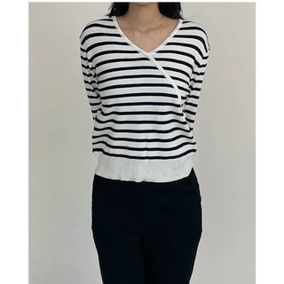 Striped Wrap Knit