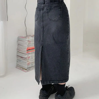 Grow denim skirt