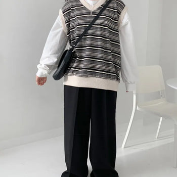 [UNISEX] Jacquard Knit Vest