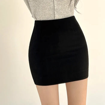 A wardrobe essential, Herringbone H-line Mini Skirt