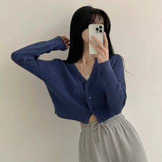 Great Colors, Hazzi V-Neck Crop Knit Cardigan