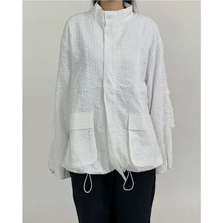 Embossed Blouson Jacket
