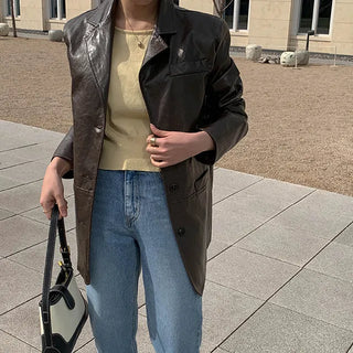 Diet leather jacket
