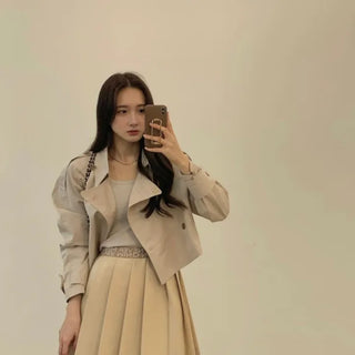 Made Lettering Pleated Skirt