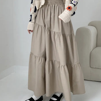 Land diagonal tiered skirt