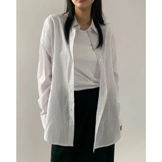 Striped loose shirt