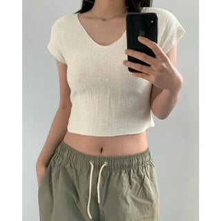 Knitting Cap Short Sleeve