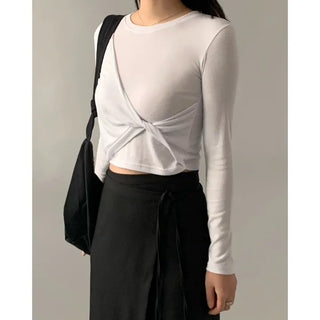 Twisted Layer Sleeveless Tee,