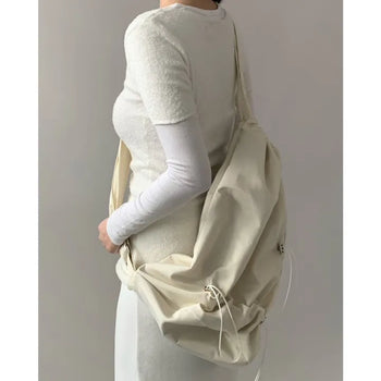 String Shirred Crossbody Bag