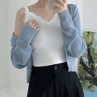 Una Lace Crop Top