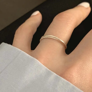 Plain Cut Cross Layered Ring (Starting from Size 7)