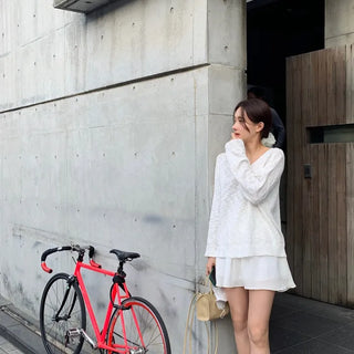 If Elastic Banding Chiffon Frill Skirt