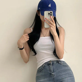 Highly recommended as an inner layer, daily ribbed tank top