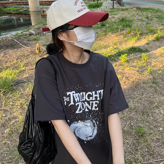 Twilight Lettering Print T-shirt