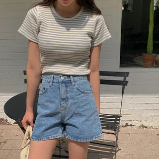 Mori Ribbed Striped T-shirt