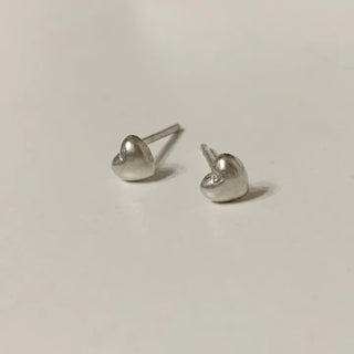 Mini Chubby Heart Earrings