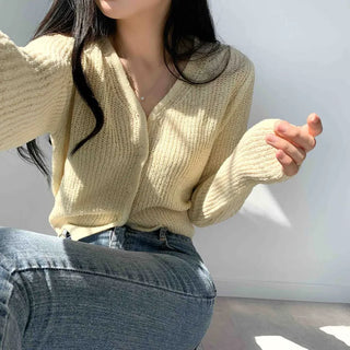 [7col] Uncommon Colors! Soft Cropped Spring/Summer Cardigan