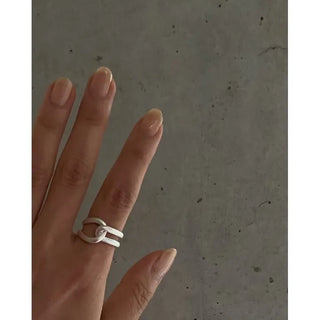 Matte twist ring