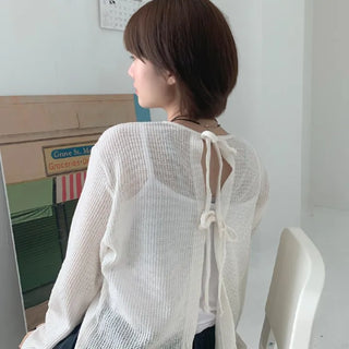 Net summer cardigan