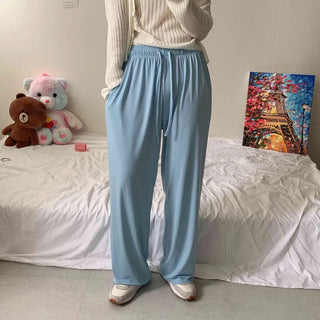 [Wrinkle-free] Flowy Cooling Color Elastic Waist Wide Pants (5 colors)