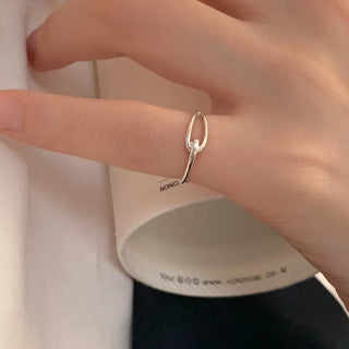 Cross Knot Open Pinky Ring Friendship Ring