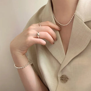 4mm Ball Chain Layered Necklace