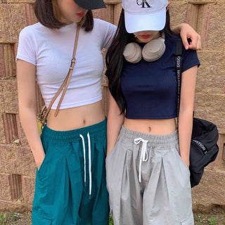 [Good Fabric] Fail-proof Jennie Daily Stretch Crop Short Sleeve T-shirt (6 colors)