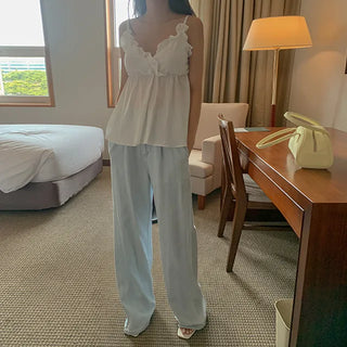 Cindy Ice Wide Denim Pants