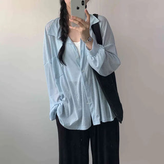 [Even in Midsummer] Cool Picnic Color Boxy Fit Shirt Anti-Salt Cardigan (6 colors)